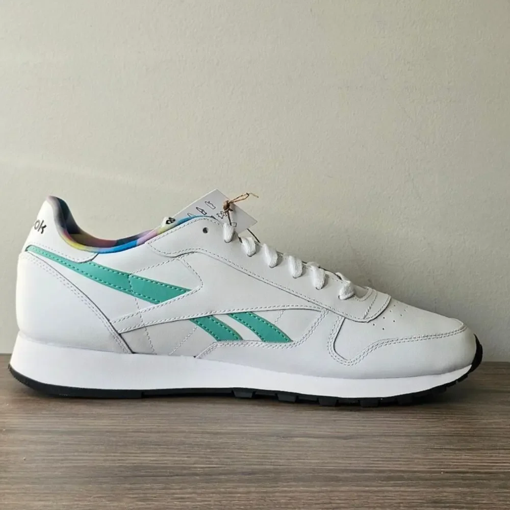 Reebok Classic Unisex  Unity Sneakers  Men Size 12.5 White/ Teal NWT - Picture 4 of 8